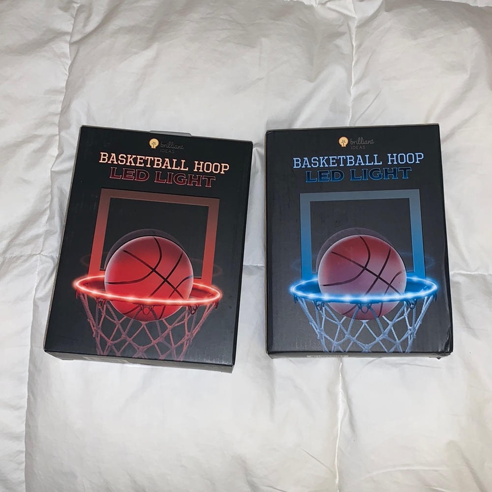 Light up basketball hoops - Red and Blue 2 for 1